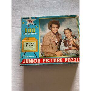 Buffalo Bill Jr. 1952 Built-Rite Junior Picture Puzzle 100 Pieces